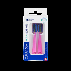 CURAPROX CS 5460 Travel set Ortho Náhradní hlavice Růžový 2 kusy