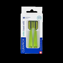 CURAPROX CS 5460 Travel set Ortho Náhradní hlavice Zelený 2 kusy