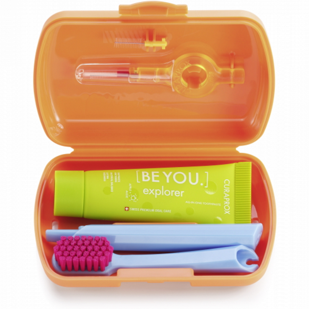 CURAPROX Travel set oranžový 5460 1 kus