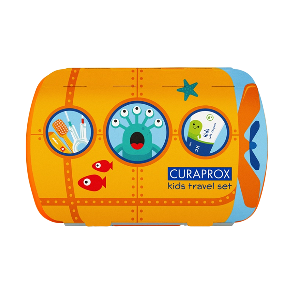 Curaprox Travel set oranžový