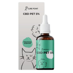 CURE POINT CBD Pet 5% Olej pro psy, kočky a koně 10 ml