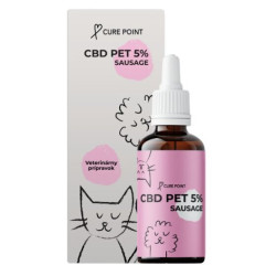 CURE POINT CBD Pet 5% Olej pro psy a kočky Sausage 10 ml