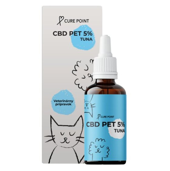 CURE POINT CBD Pet 5% Olej pro psy a kočky Tuna 10 ml
