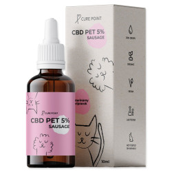 Cure Point Olej CBD PET 5% klobása 10ml