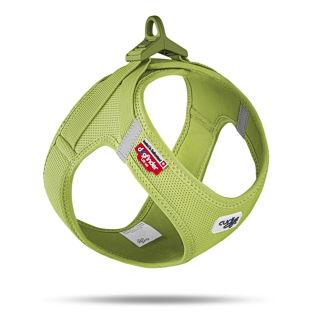 Curli Postroj pro psy se sponou Air-Mesh Lime L, 8-13 kg