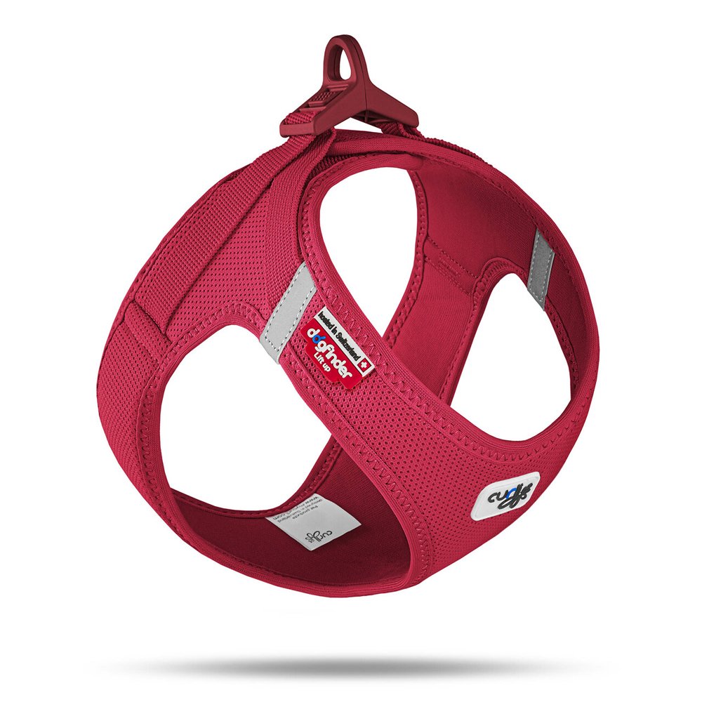 Curli Postroj pro psy se sponou Air-Mesh Red XL, 12-18 kg