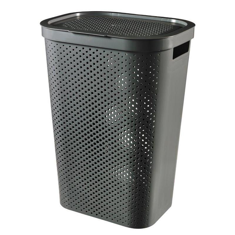 Curver Koš na prádlo Infinity Dots 60L grafitový