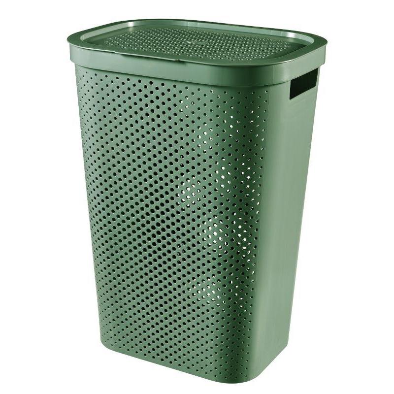 Curver Koš na prádlo Infinity Dots 60L zelený