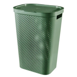 Curver Koš na prádlo Infinity Dots 60L zelený