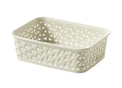 Curver Košíček Rattan Y Style A6 1 ks krémový