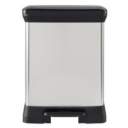 Curver Odpadkový koš Deco Bin Duo 10 + 18 l stříbrný