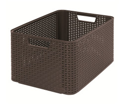 Curver Úložný box Rattan Style2 M 1 ks hnědý