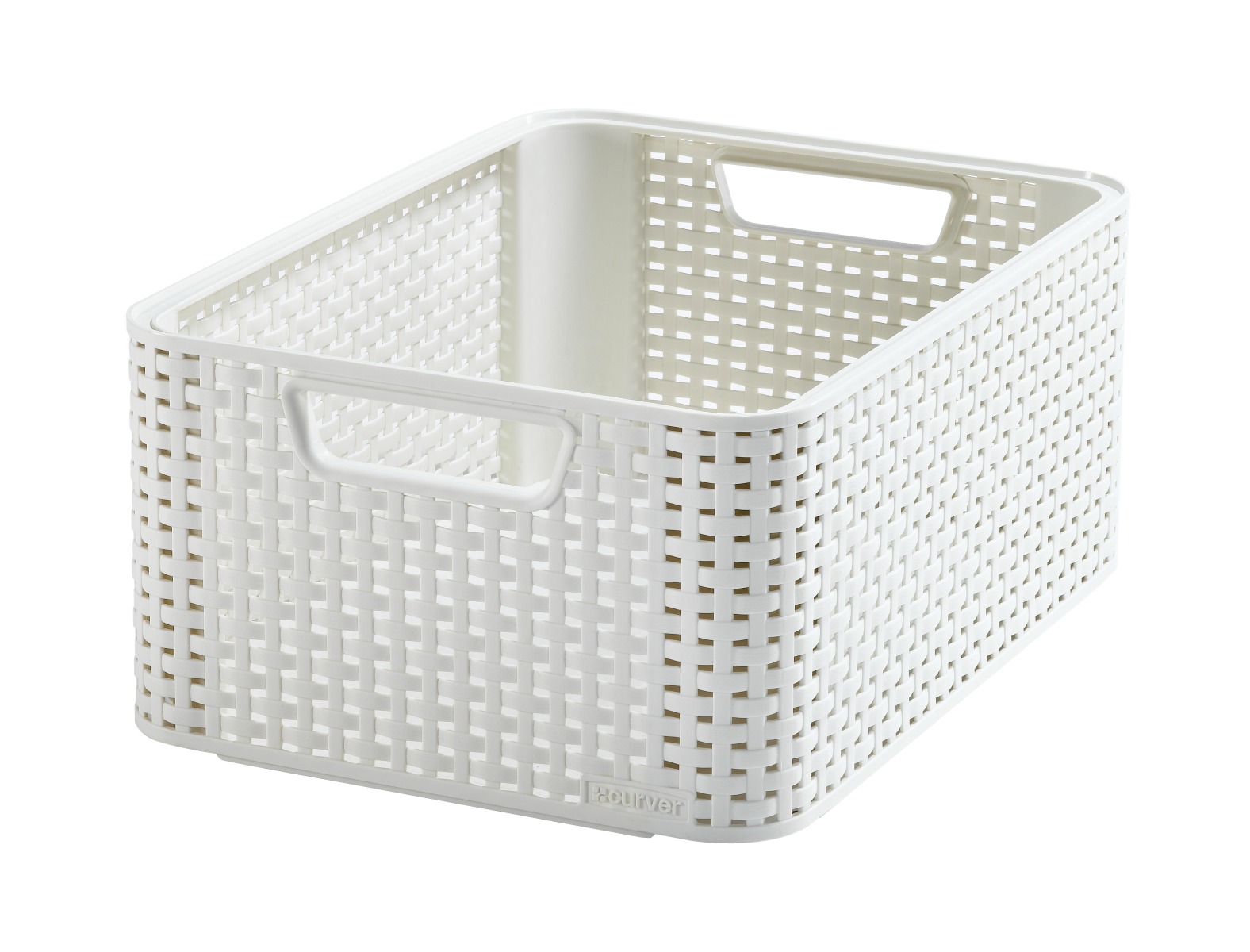 Curver Úložný box Rattan Style2 M 1 ks krémový