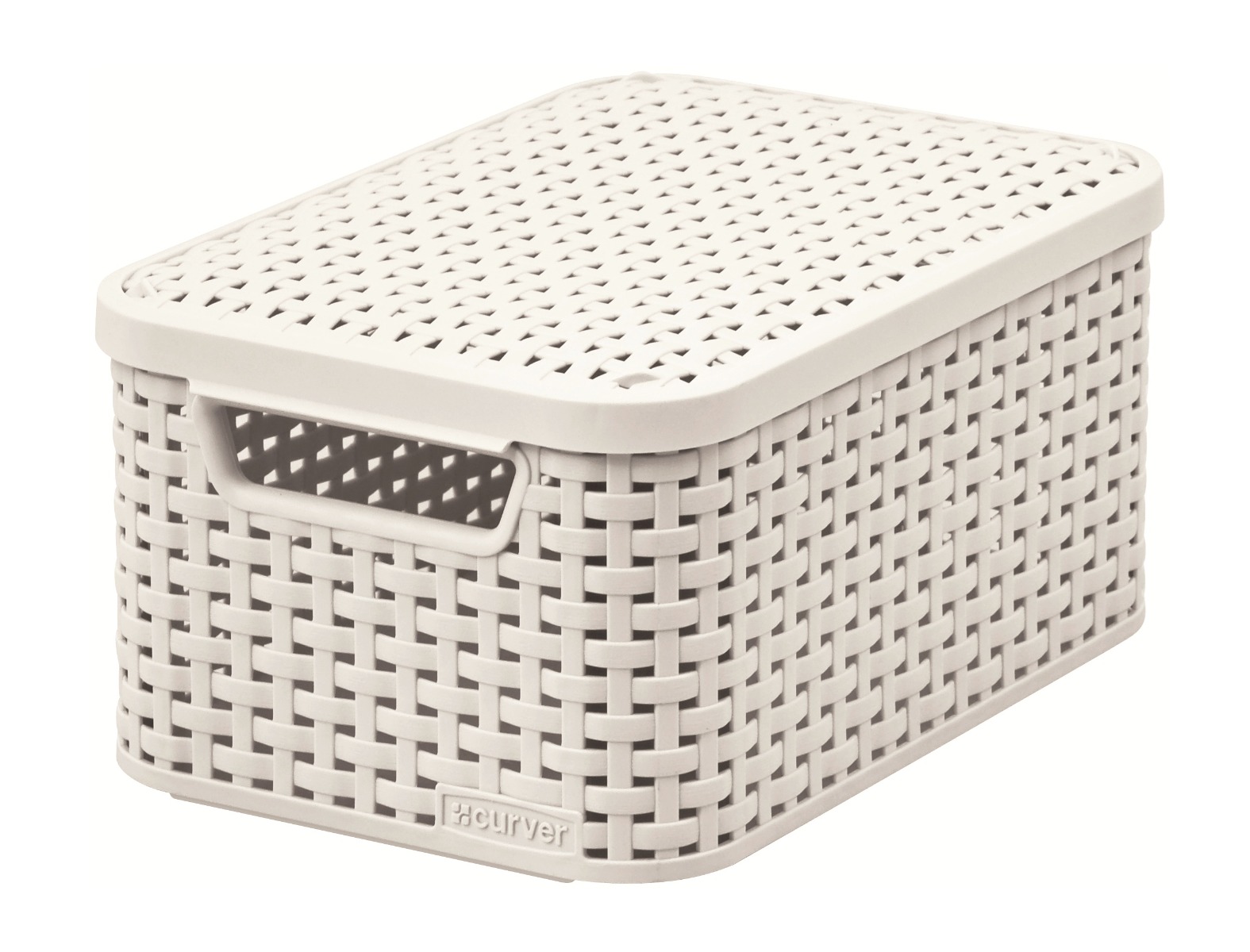 Curver Úložný box Rattan Style2 s víkem S 1 ks krémový