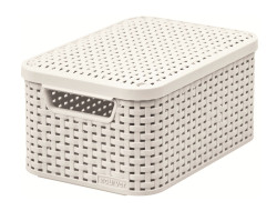Curver Úložný box Rattan Style2 s víkem S 1 ks krémový