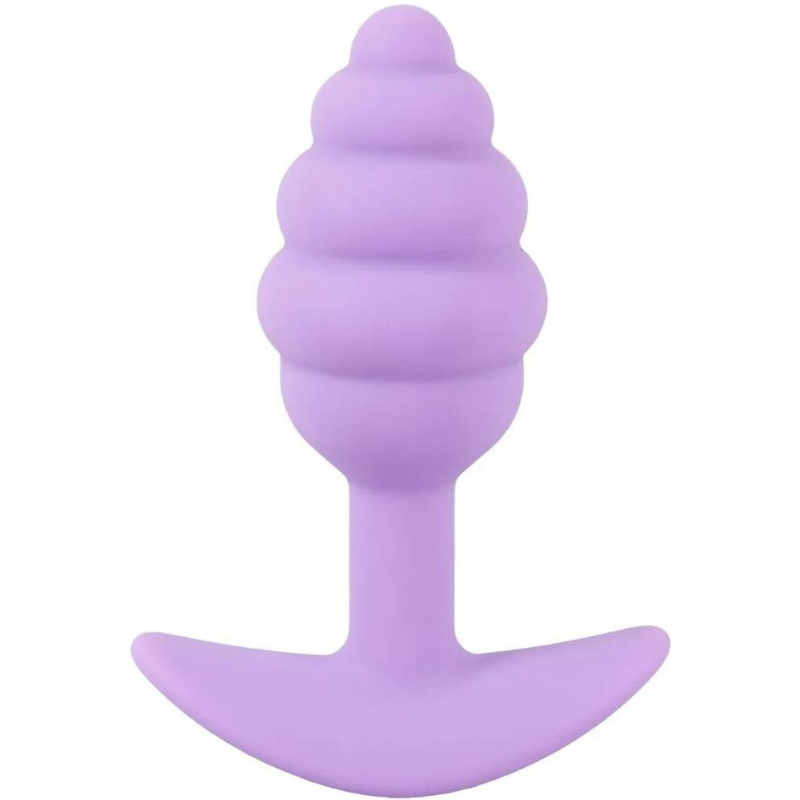 Cuties Silikonový anální kolík Purple Pastel 7,5 cm
