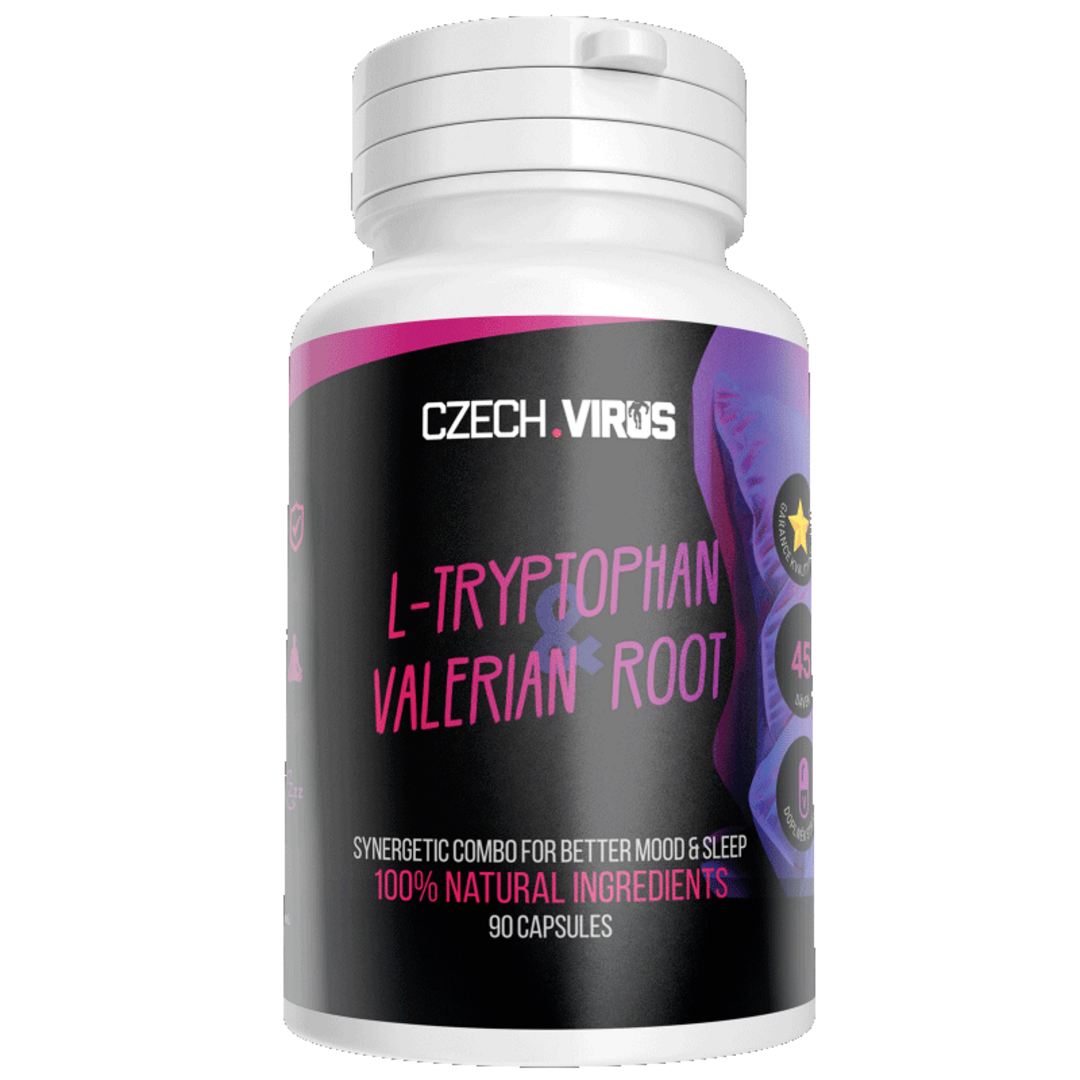 Czech Virus L-Tryptophan & Valerian Root - 90 kapslí