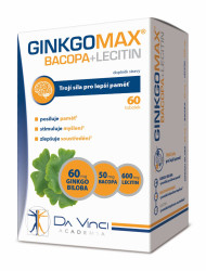 Da Vinci Academia GinkgoMAX + Bacopa + Lecitin 60 tobolek