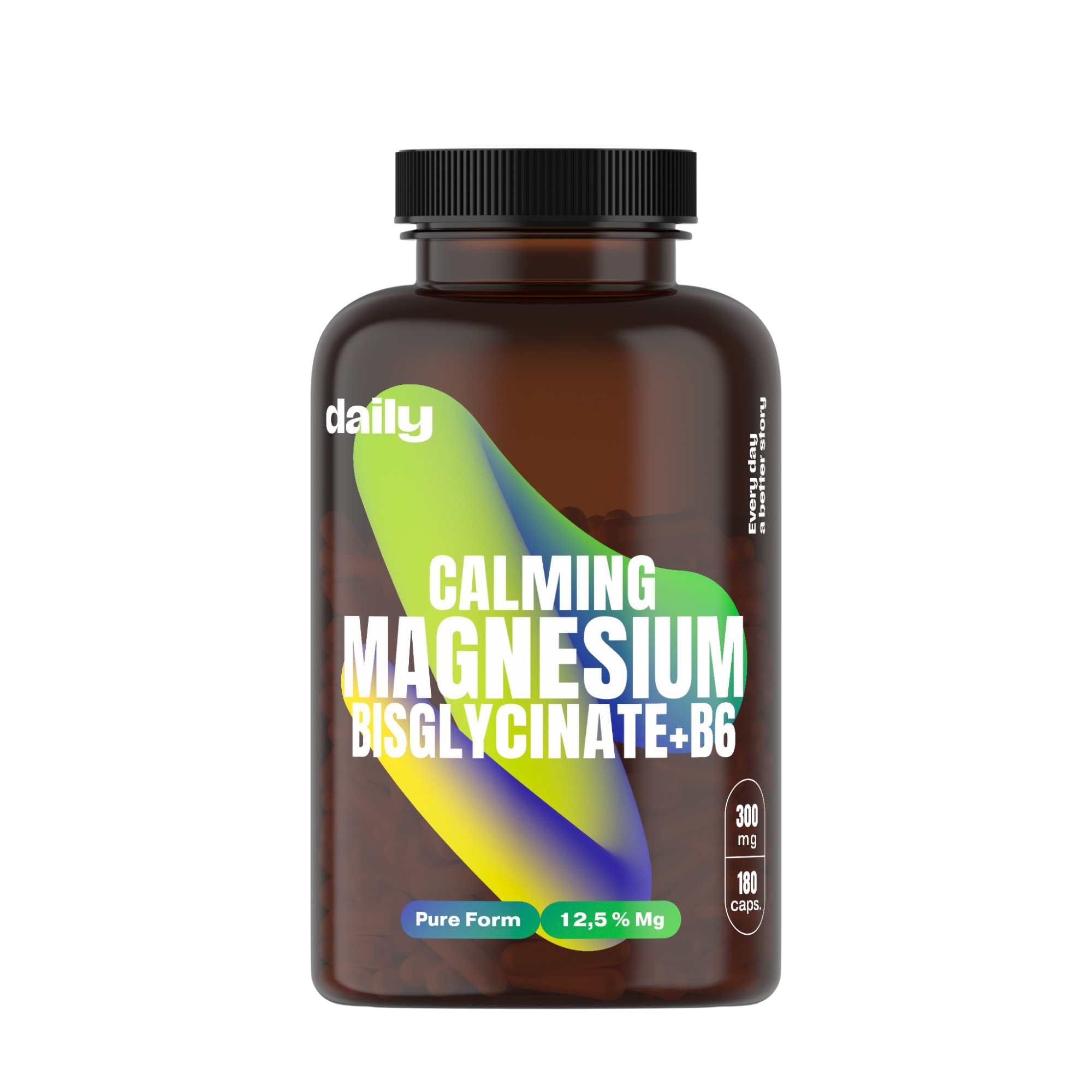 DAILY Calming Magnesium Bisglycinate + B6 180 kapslí