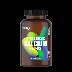 DAILY Synergistic Calcium + D3 + K2 90 kapslí