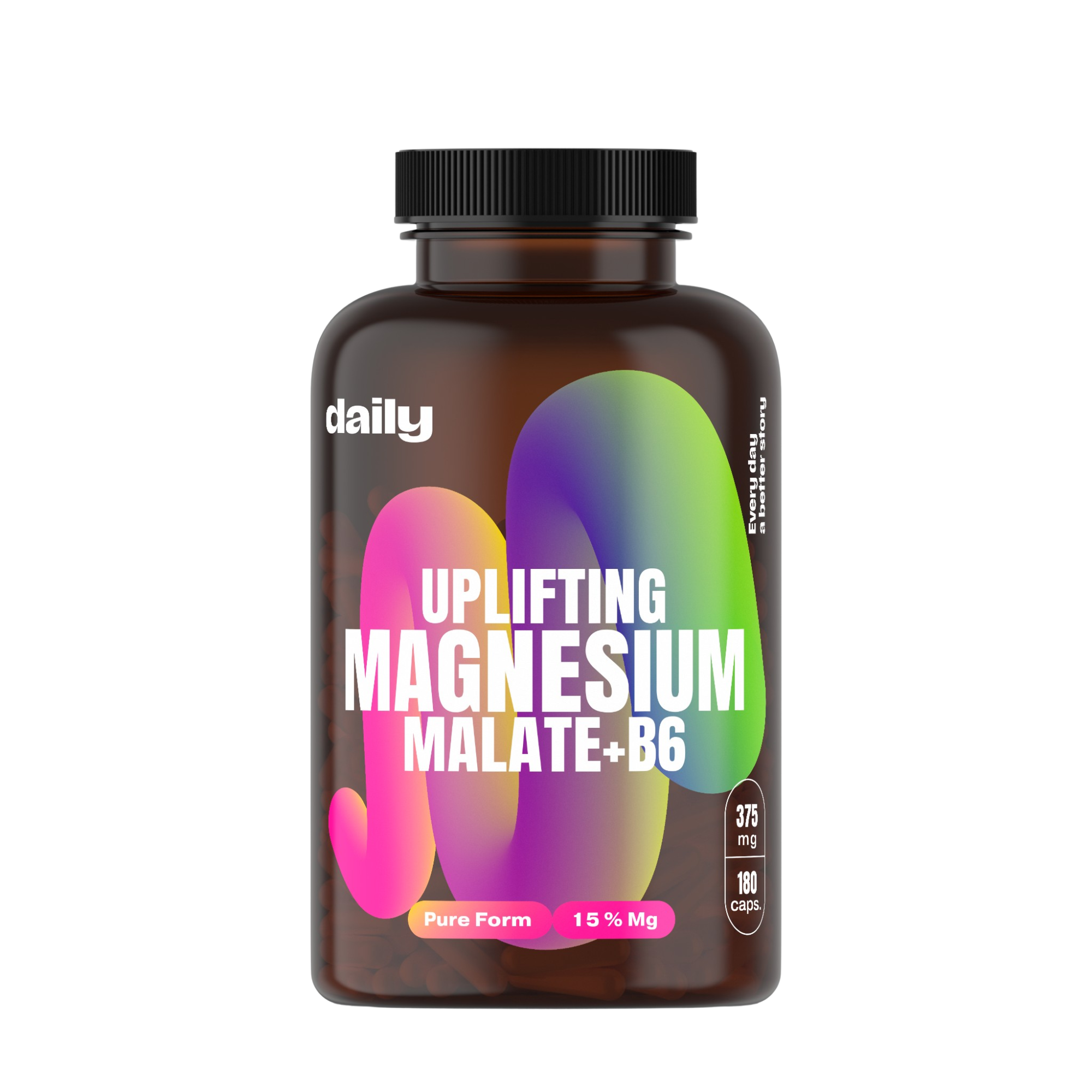 DAILY Uplifting Magnesium Malate + B6 180 kapslí