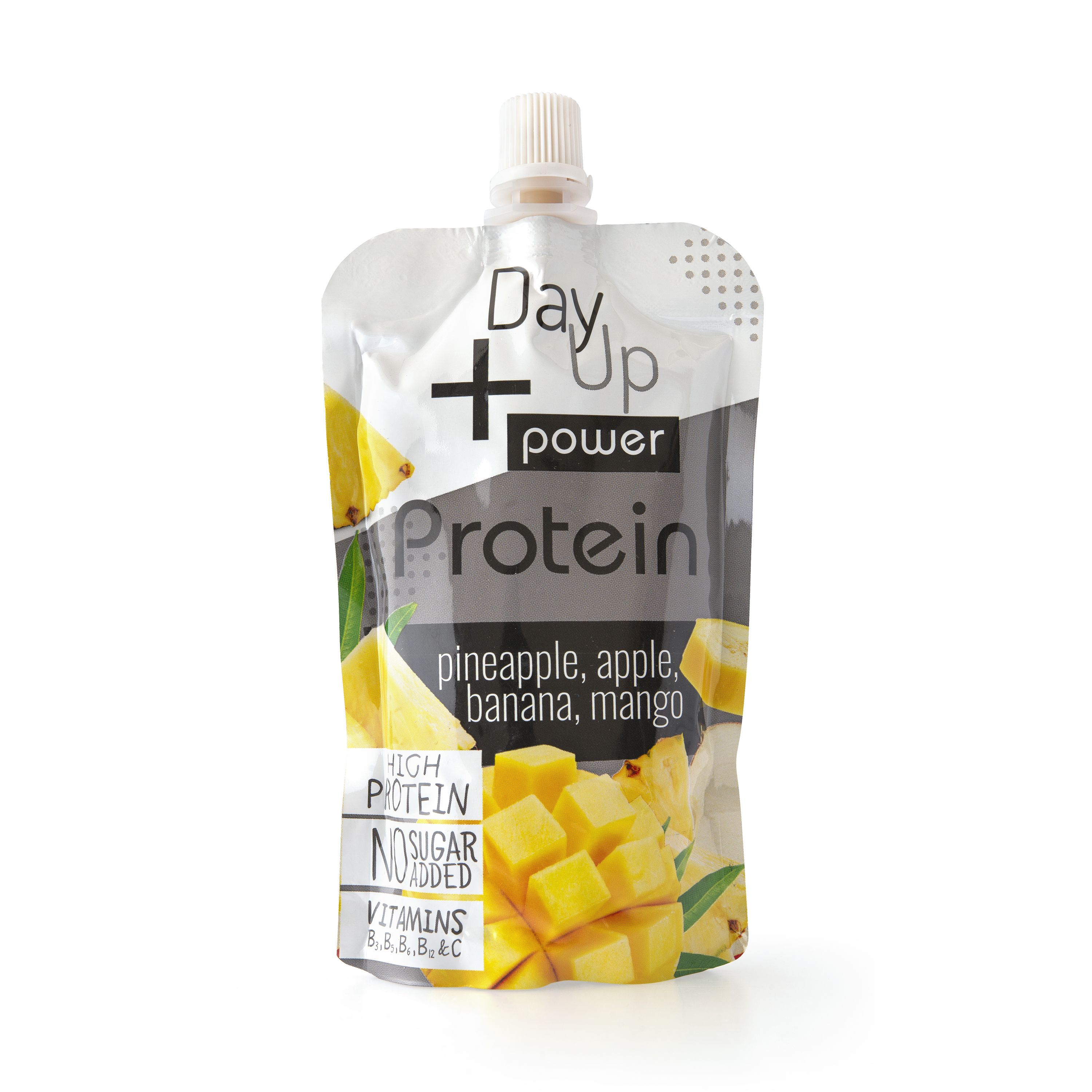Day Up Ovocná kapsička ananas, jablko, banán, mango s proteinem 100 g