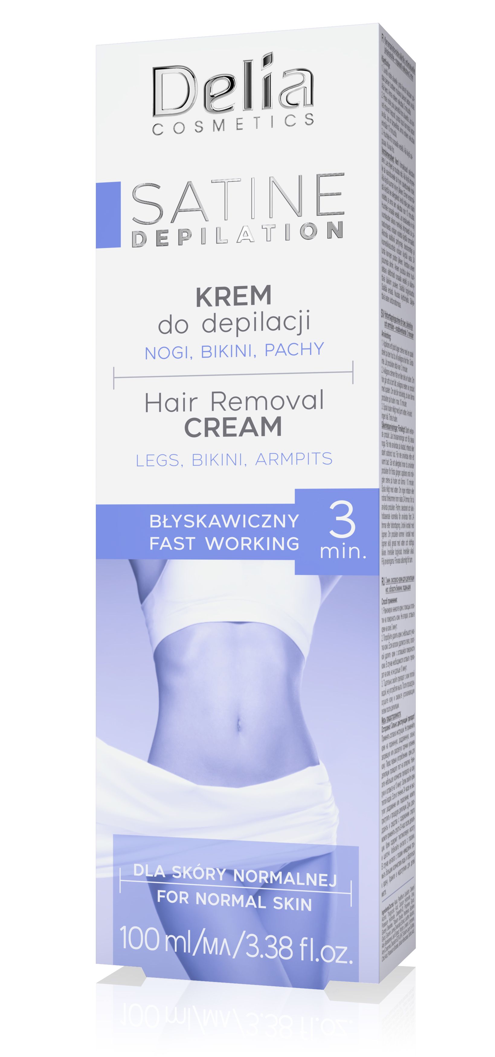 Delia Satine depilační krém 3 min 100 ml