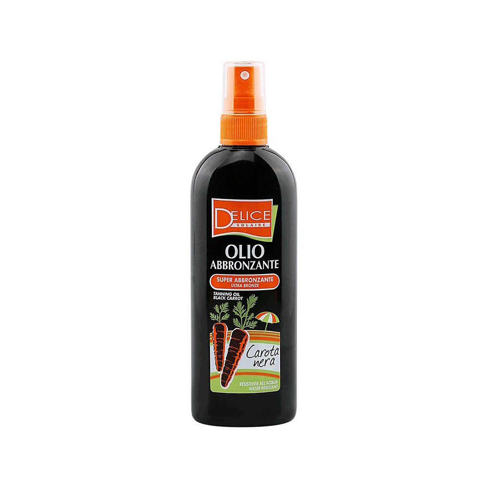 DELICE SOLAIRE Black carrot tanning oil bronze opalovací olej 150 ml