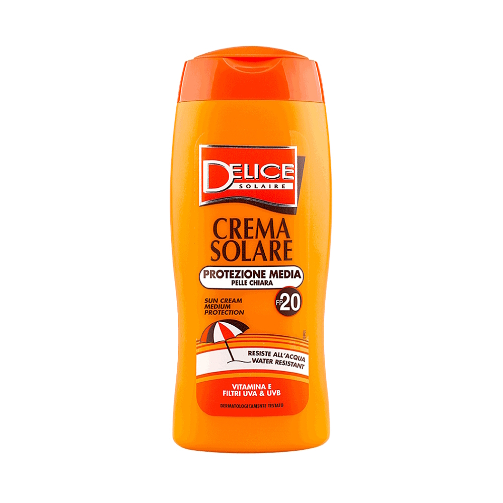 DELICE SOLAIRE Opalovací krém medium protect SPF20+ 250 ml