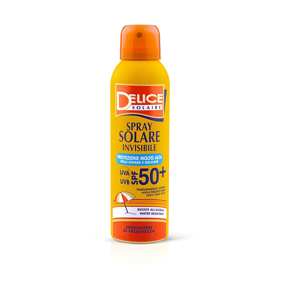 DELICE SOLAIRE Transparentní opalovací sprej SPF50+ 150 ml