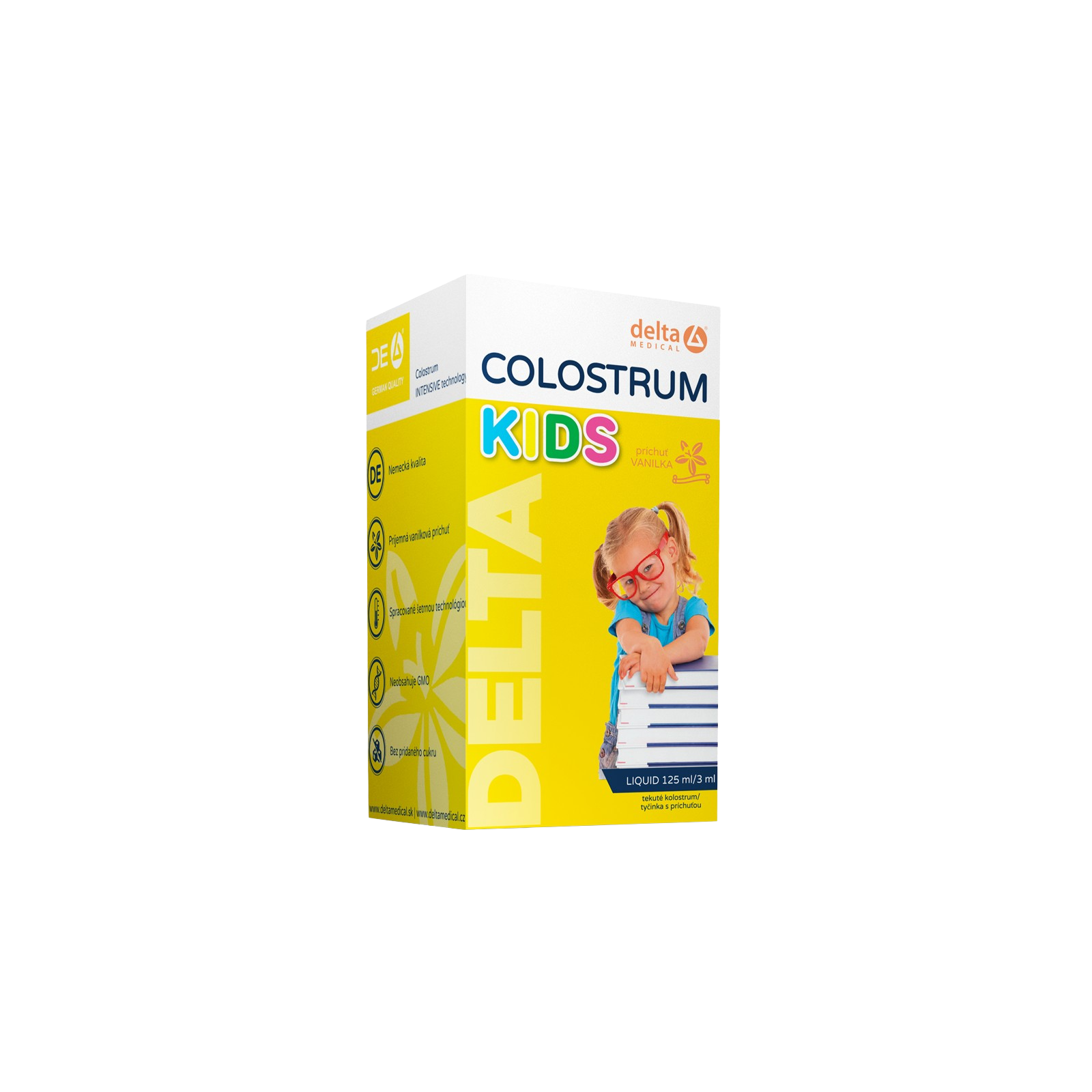DELTA Colostrum Kids, příchuť vanilka 125 ml