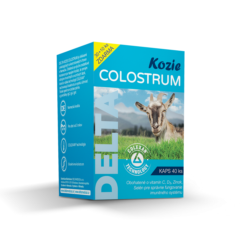DELTA MEDICAL Kozí colostrum 30 + 10 kapslí ZDARMA