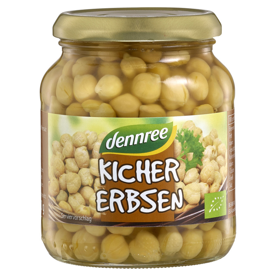 DENNREE Cizrna ve slaném nálevu BIO 350 g