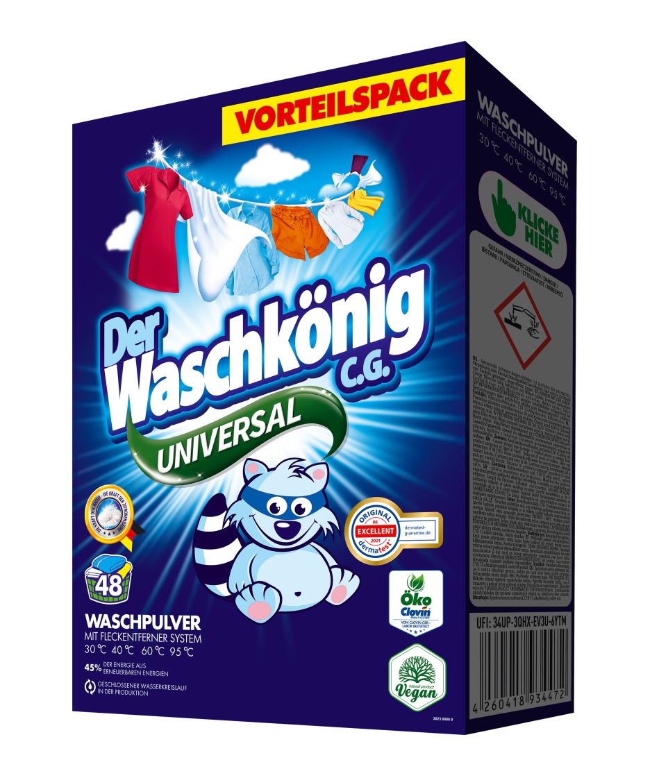 Der Waschkönig Universal Prací prášek 2,88 kg 48 dávek