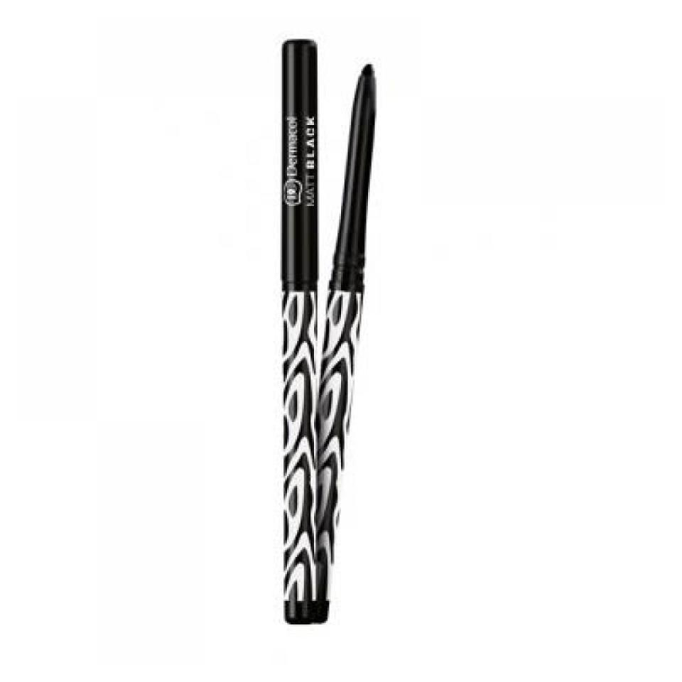 DERMACOL Black Sensation Matt Black Matná tužka na oči 0,35 g