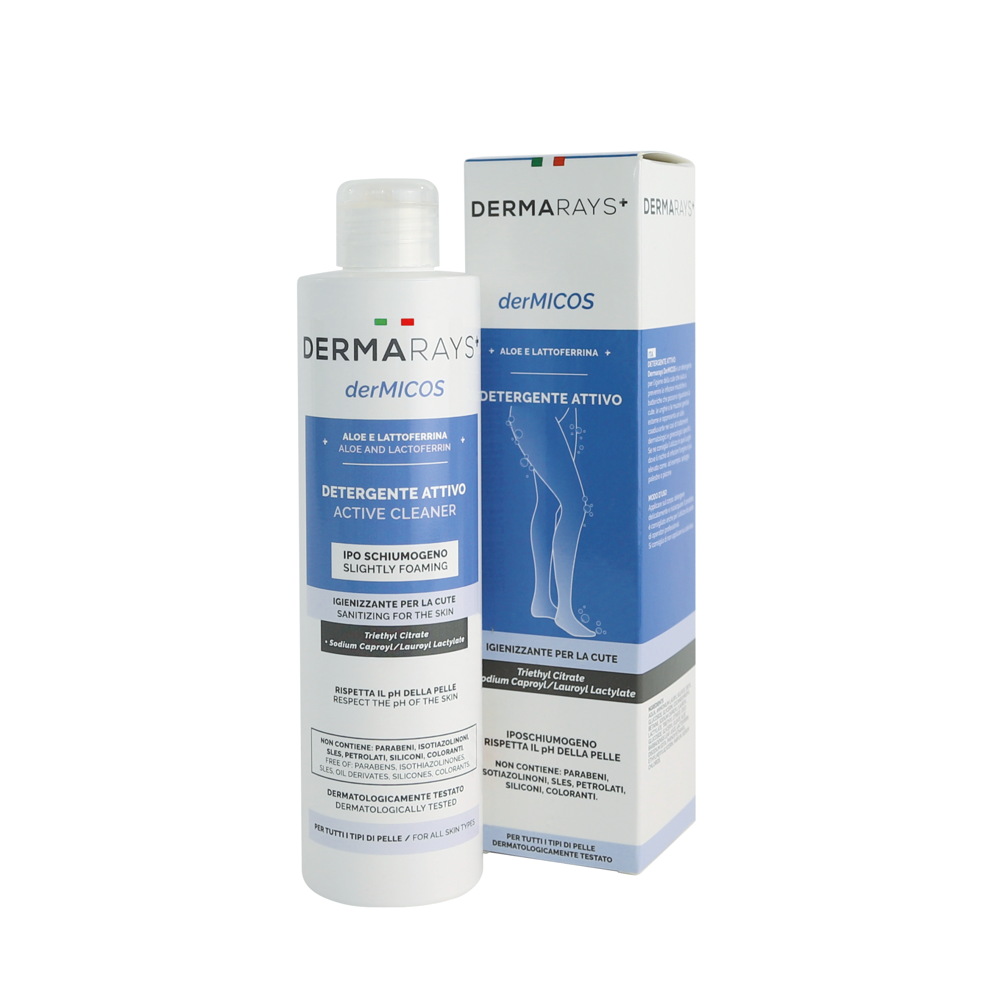 DERMARAYS DERMICOS aktivní dezinfekční a dermoprotektivní čisticí gel 250 ml