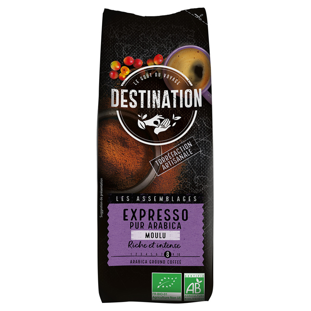DESTINATION Káva mletá espresso BIO 250 g