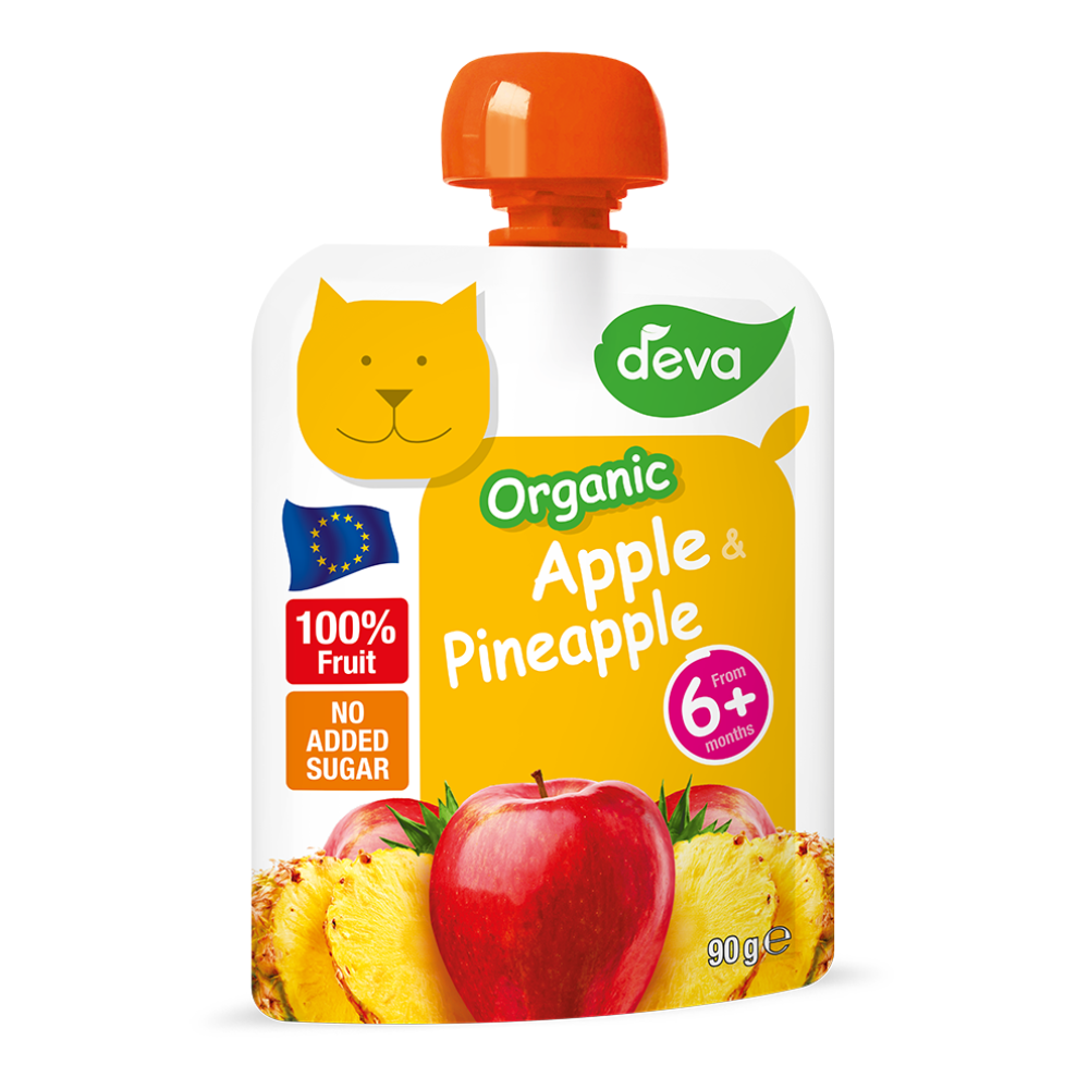Deva BIO Ovocná kapsička jablko a ananas 6m+ 90 g