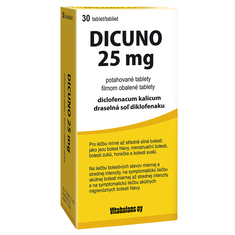 DICUNO 25 mg potahované tablety 30 ks
