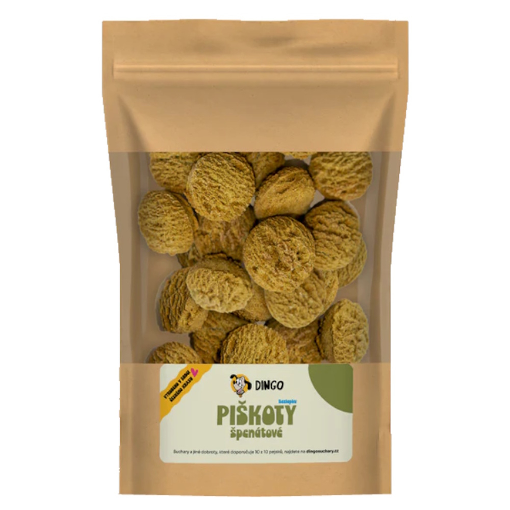DINGO Piškoty se špenátem bezlepkové 250 g