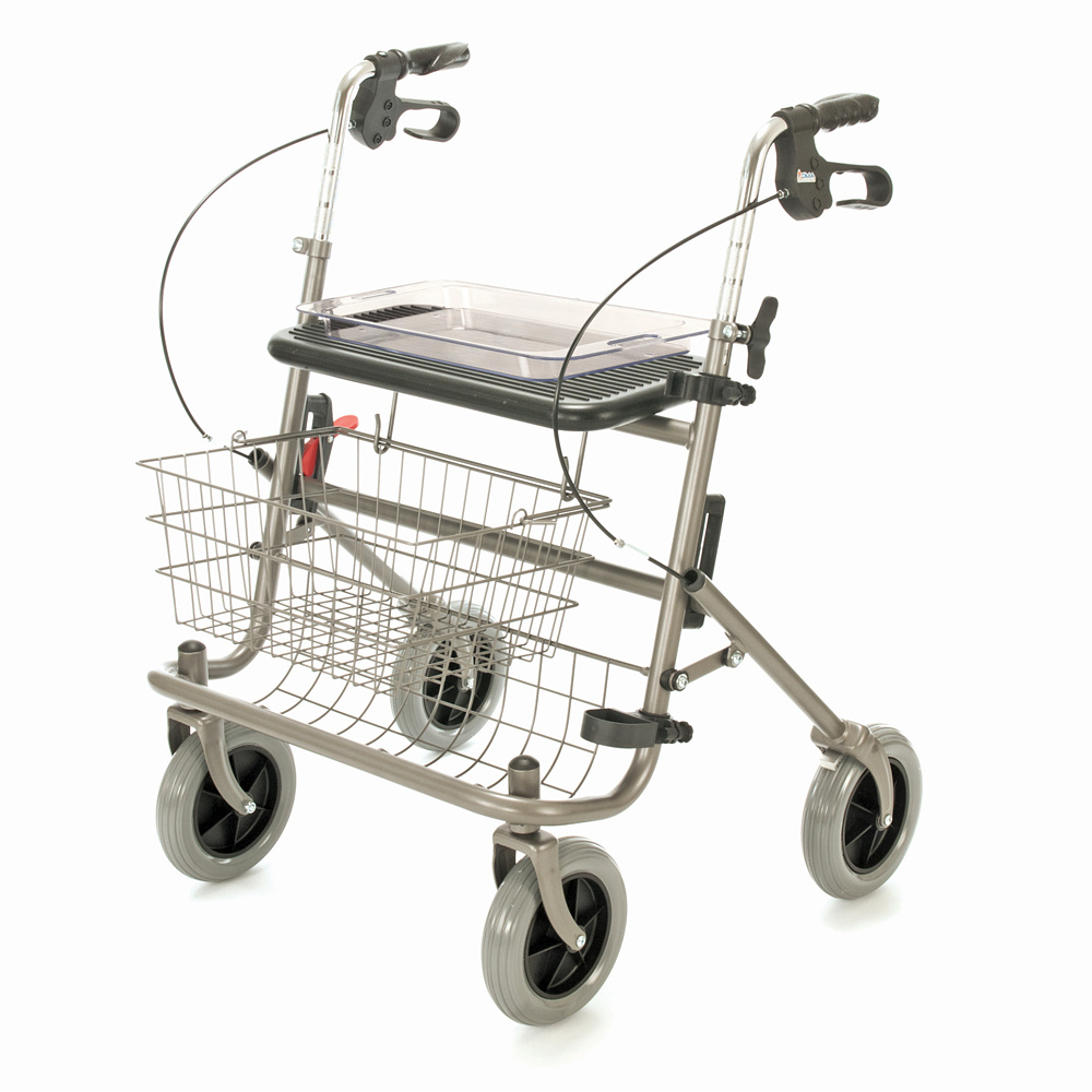 DMA 100, Čtyřkolové chodítko, barva stříbrná titan