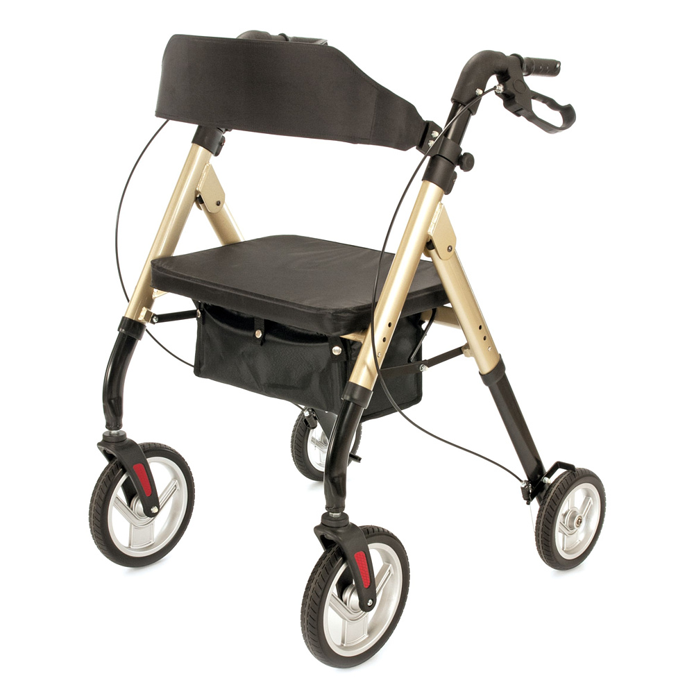 DMA 103 A, Čtyřkolové chodítko - nast. sed, barva šampaň