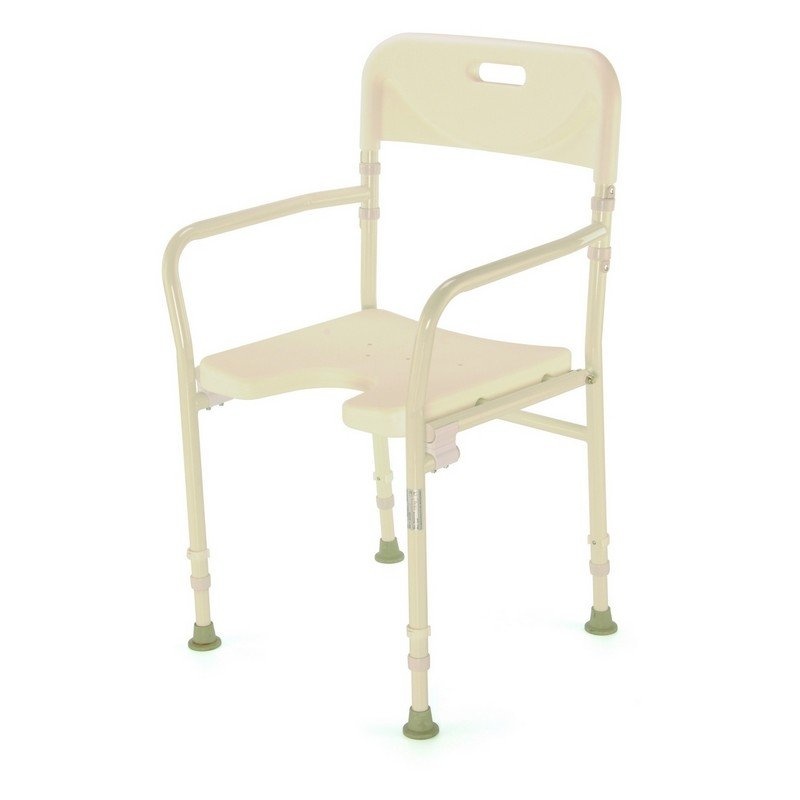 DMA BE 04W, Křeslo do sprchy skládací, barva bílá