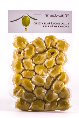 DMHERMES Olivy zelené bez pecky vakuované 140 g