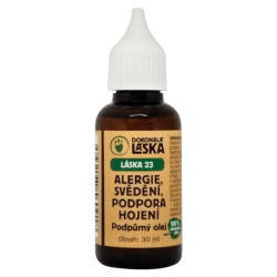 DOKONALÁ LÁSKA  23 Podpůrný olej na alergie, hojení a svědění u psů 30 ml