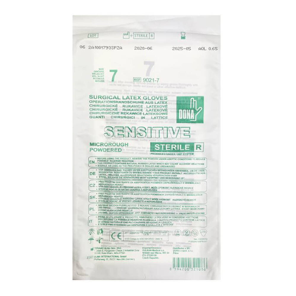 DONA Sensitive rukavice operační sterilní prašné velikost č. 7.5 pár