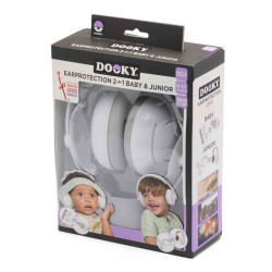 Dooky chrániče sluchu 2v1 BABY & JUNIOR 0-12r White