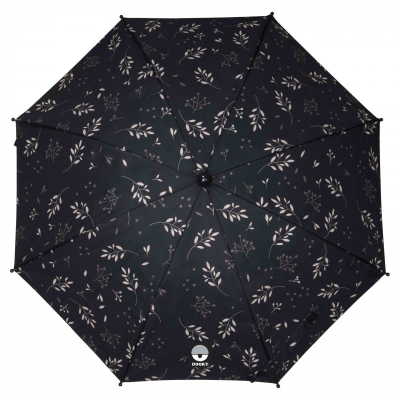 Dooky slunečník na kočárek Romantic Leaves Black
