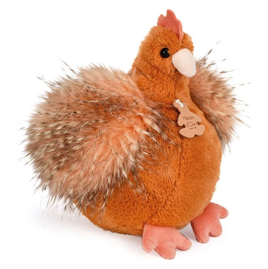 DOUDOU Histoire d´Ours plyšová slepička zrzavá 20 cm