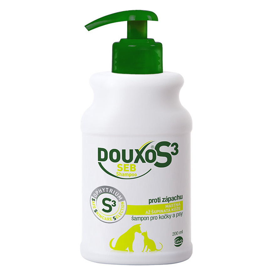DOUXO S3 Seb šampon pro psy a kočky 200 ml